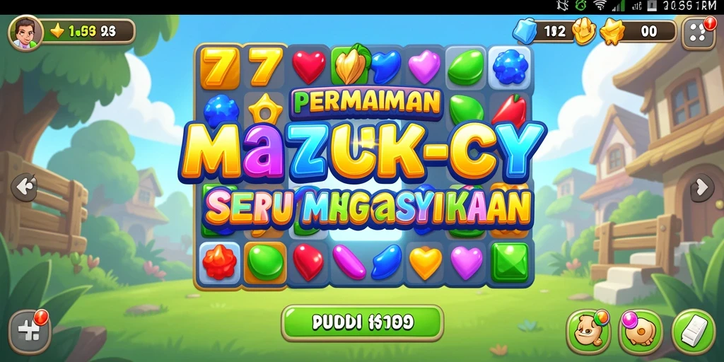 Tangkapan layar gameplay 777LUKCY dengan kombinasi warna cerah.