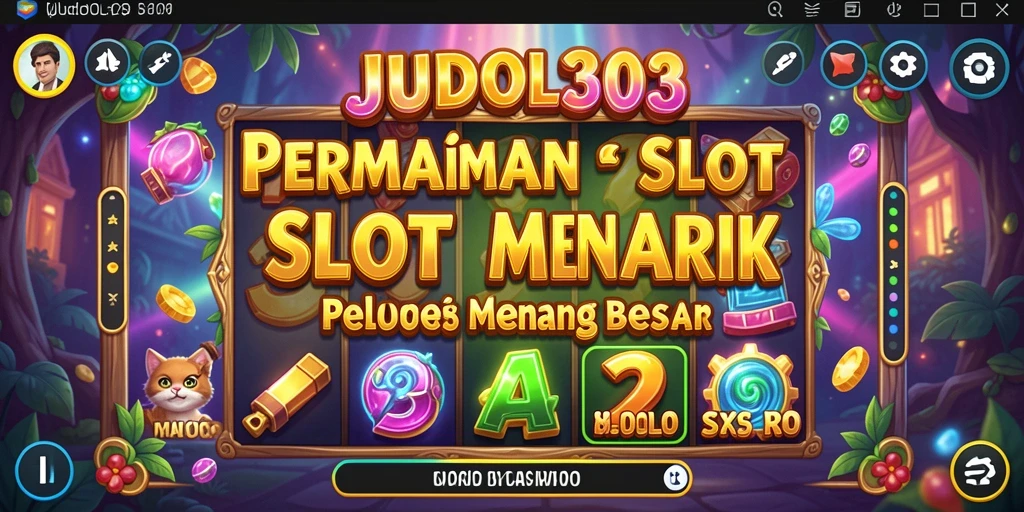 Tampilan menarik dari gameplay Slot JUDOL303 dengan simbol yang berwarna-warni.