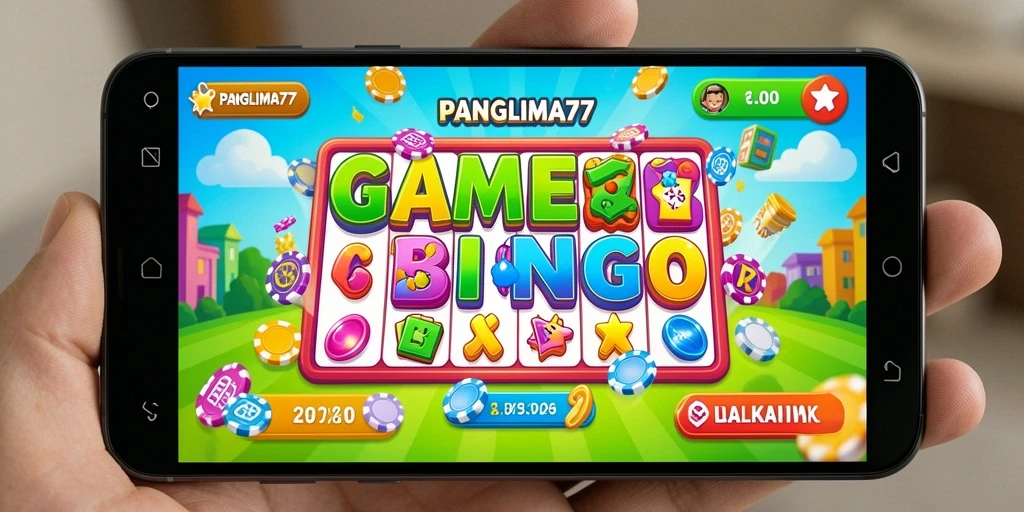Screenshot gameplay PANGLIMA77 menampilkan suasana Bingo yang seru.