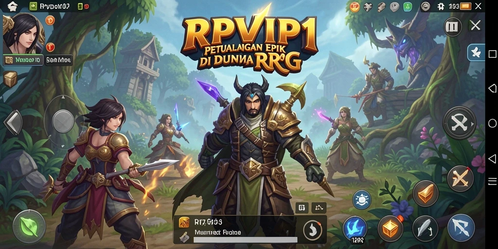 Tampilan gameplay RPVIP1 yang menakjubkan di dunia RPG.