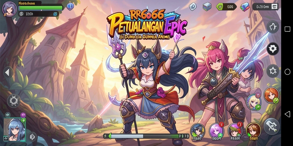 Gameplay menakjubkan di dunia Anime yang penuh warna.